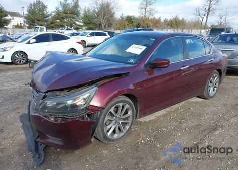 2013 Honda Accord Sport из США, поврежденный, VIN 1HGCR2F54DA093639